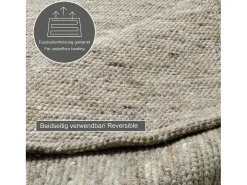 Alfombra de lana reversible tejida a mano 190x250 cm Marrón Multi Alpen Marru00f3n Sale