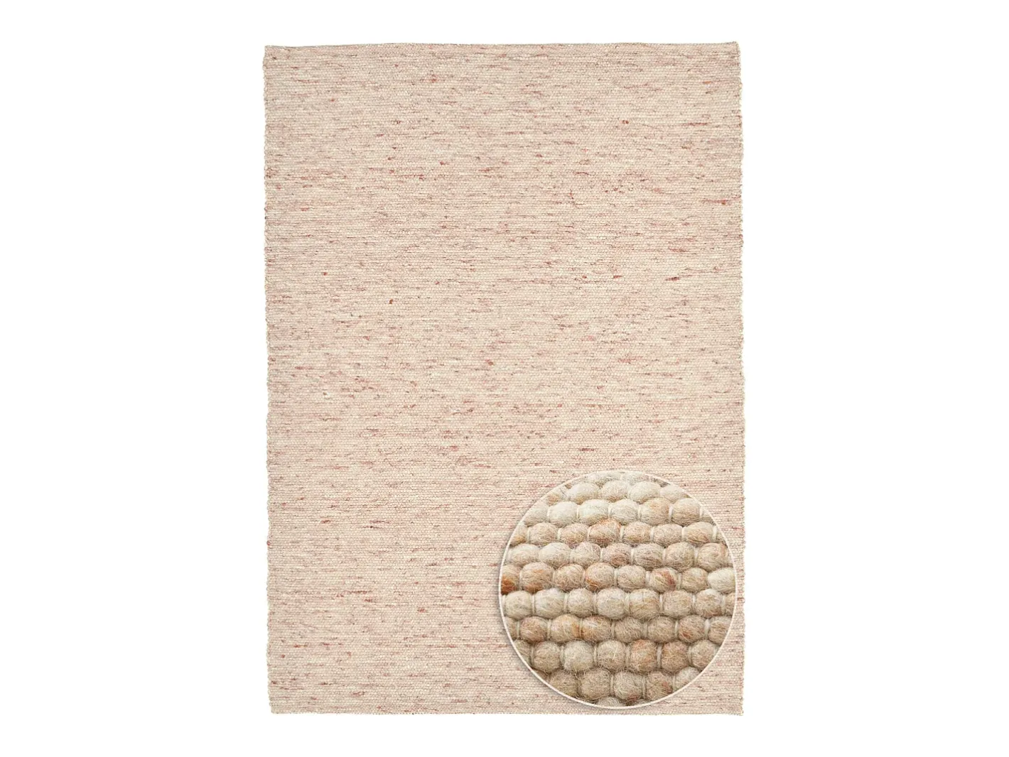 Discount Alfombra de lana reversible tejida a mano 70x140 cm Beige oscuro Alpen Naranja claro