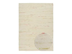 Alfombra de lana reversible tejida a mano 90x160 cm Colores pastel Alpen Multicolor