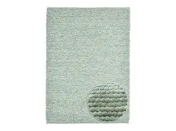 Clearance Alfombra de lana reversible tejida a mano 140x200 cm Alpen Verde