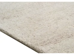 Alfombra De Salón-Alfombra de lana tejida a mano al estilo bereber 90x160 cm Melange Royal Berber Color natural oscuro