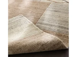 Alfombra de lana tejida a mano 190x250 cm Gris natural Nakarta Beige New
