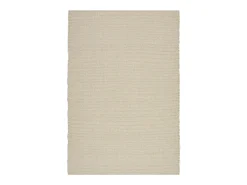 Alfombra de lana tejida a mano reversible 120x180 cm Lana Blanca Alm-Glück Crema Outlet