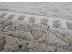 Alfombra de lana tejida a mano 190x290 cm Gris natural Nakarta Beige New