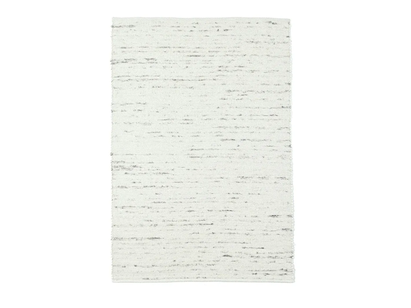 Alfombra de lana tejida a mano reversible 60x90 cm Gris natural Alm-Glück Beige