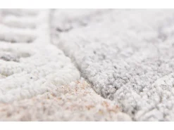 Alfombra de lana tejida a mano 190x190 cm Gris natural Nakarta Beige Clearance