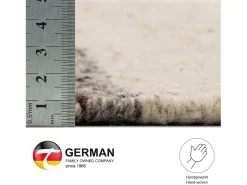 Alfombra de lana tejida a mano y enrollable 60x90 cm multi Ehrwald Beige Clearance