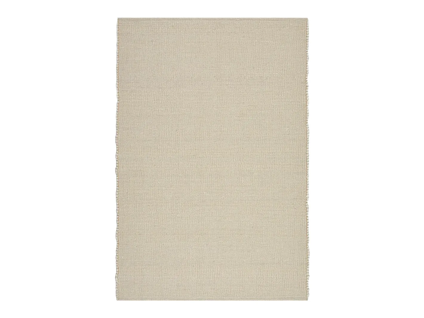 Alfombra De Salón-Alfombra de lana tejida a mano reversible 160x230 cm Lana Blanca Alm-Glück Crema