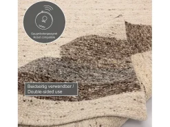 Alfombra De Salón-Alfombra de lana tejida a mano y enrollable 250x350 cm multi Ehrwald Beige