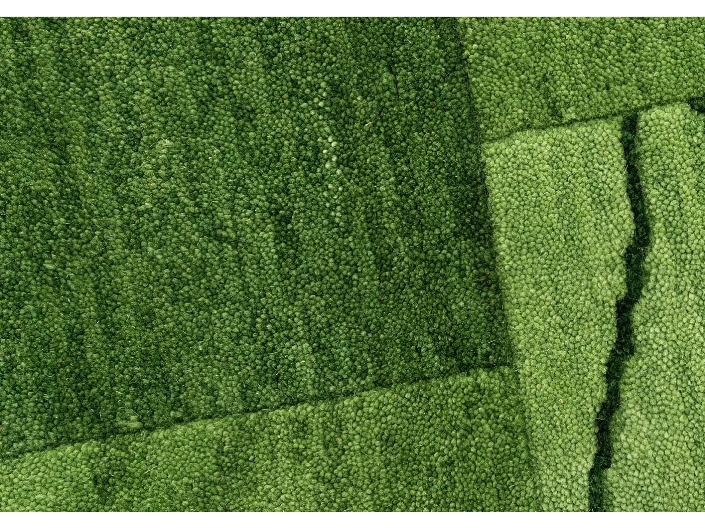 Discount Alfombra de lana tejida a mano en estilo patchwork 170x240 cm Domas Verde