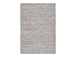 Hot Alfombra de lana tejida a mano reversible 70x130 cm Alm-Glück Gris