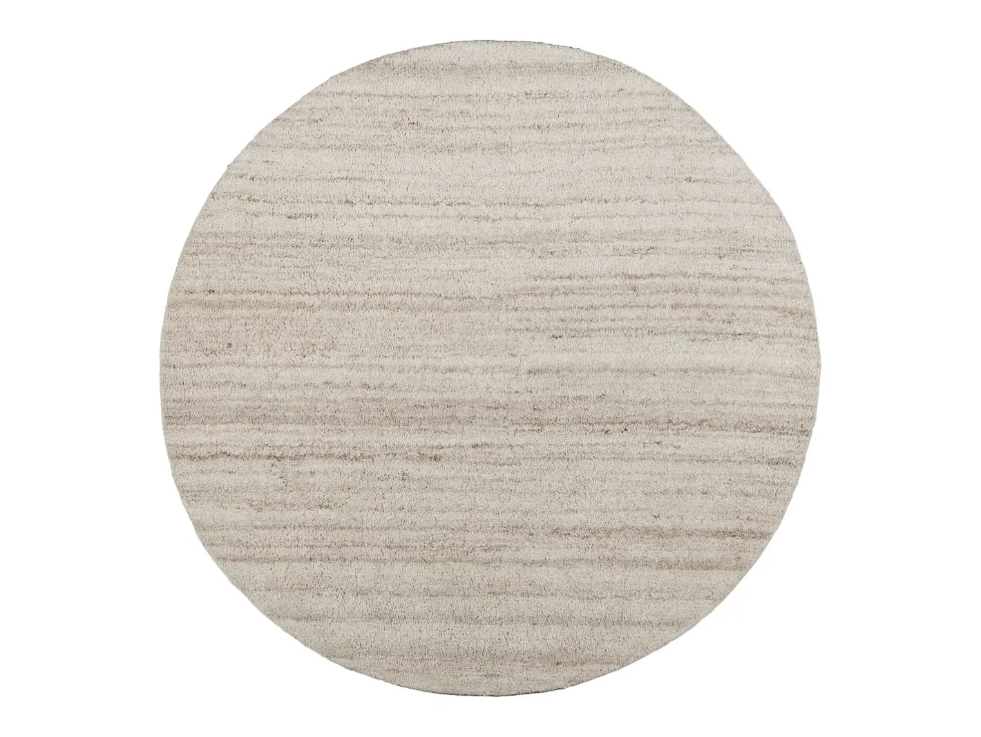 Alfombra de lana tejida a mano al estilo bereber 190x190 cm Melange Royal Berber Color natural oscuro