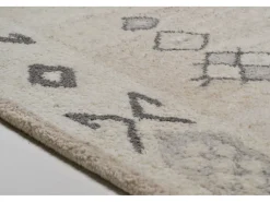 Clearance Alfombra de lana tejida a mano al estilo bereber 190x290 cm Melange Royal Berber Color natural oscuro