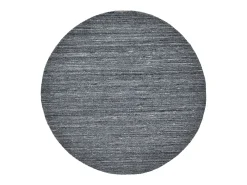 Clearance Alfombra de lana UNI tejida a mano 150x150 cm Antracita Pure Gris antracita