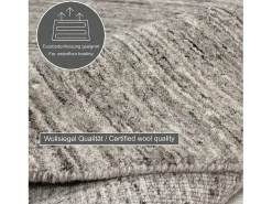 Alfombra de lana UNI tejida a mano 100x100 cm Pure Gris Clearance