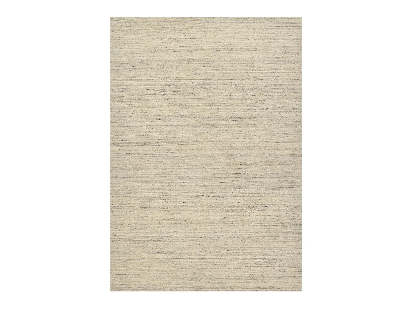 Outlet Alfombra de lana UNI tejida a mano 40x60 cm Gris natural Pure Beige