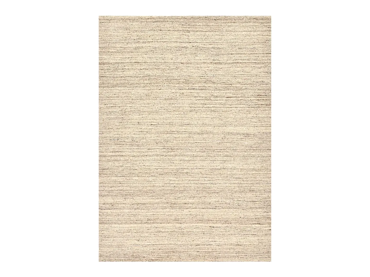 Best Alfombra de lana UNI tejida a mano 70x140 cm natural Pure Beige