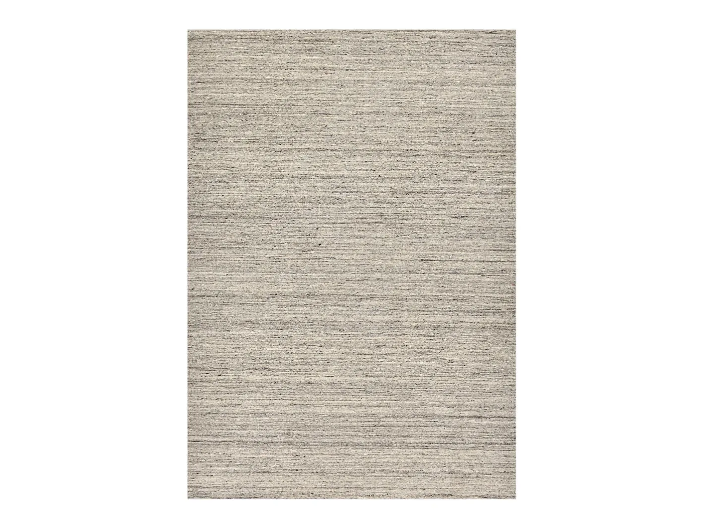 Alfombra De Salón-Alfombra de lana UNI tejida a mano 60x90 cm Pure Gris