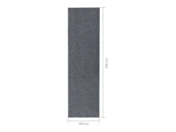 Clicnbuy Alfombra de pasillo atrapa suciedad 100x400 cm Gris Clearance