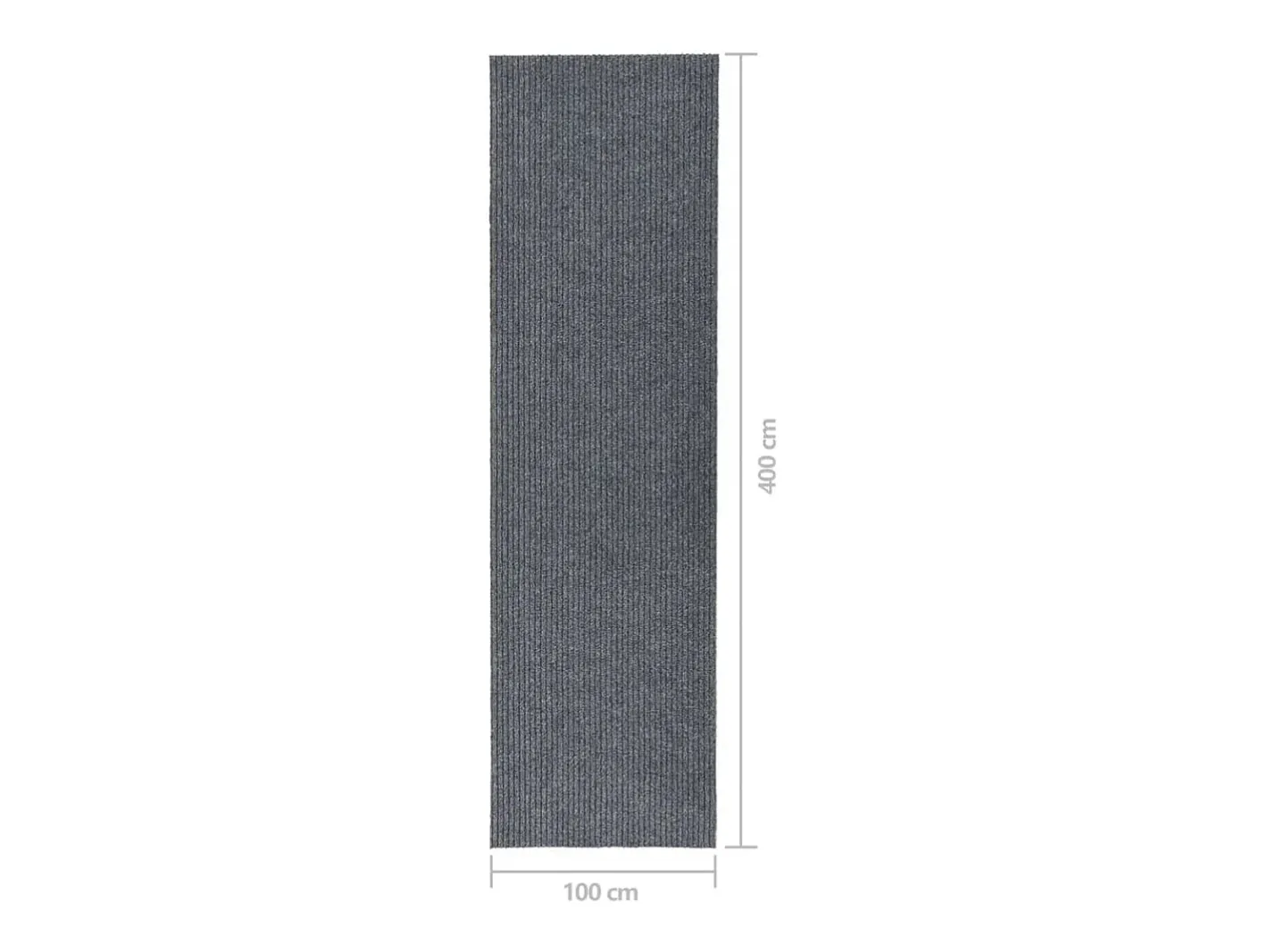 Clicnbuy Alfombra de pasillo atrapa suciedad 100x400 cm Gris Clearance