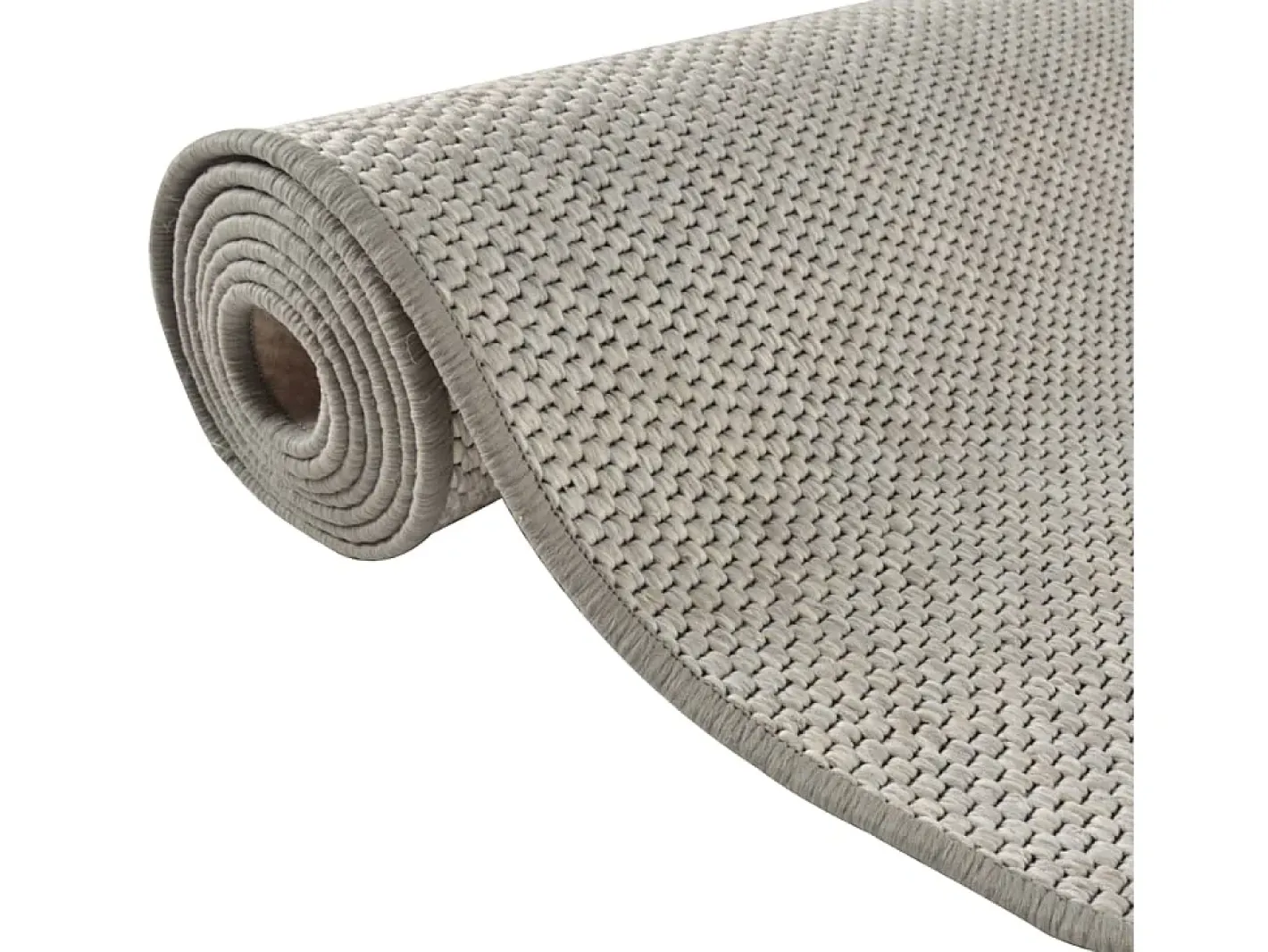 Alfombra de pasillo con aspecto de sisal gris taupe 50x300 cm ES565939 Topo Best