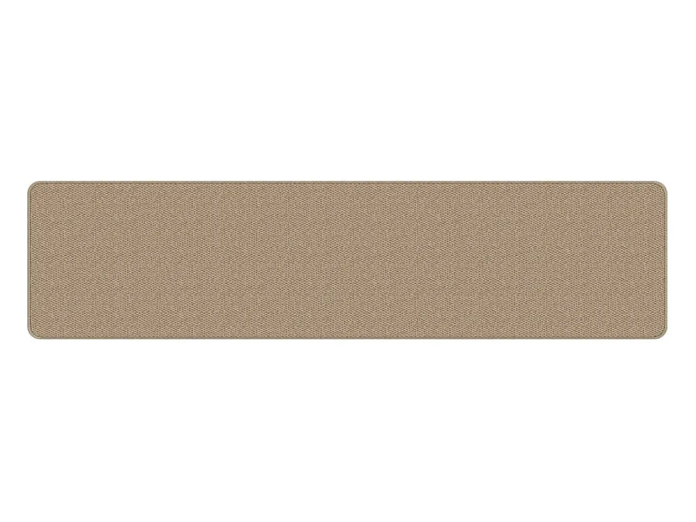 Clicnbuy Alfombra de pasillo con aspecto de sisal color arena 50x200 cm Marru00f3n Outlet