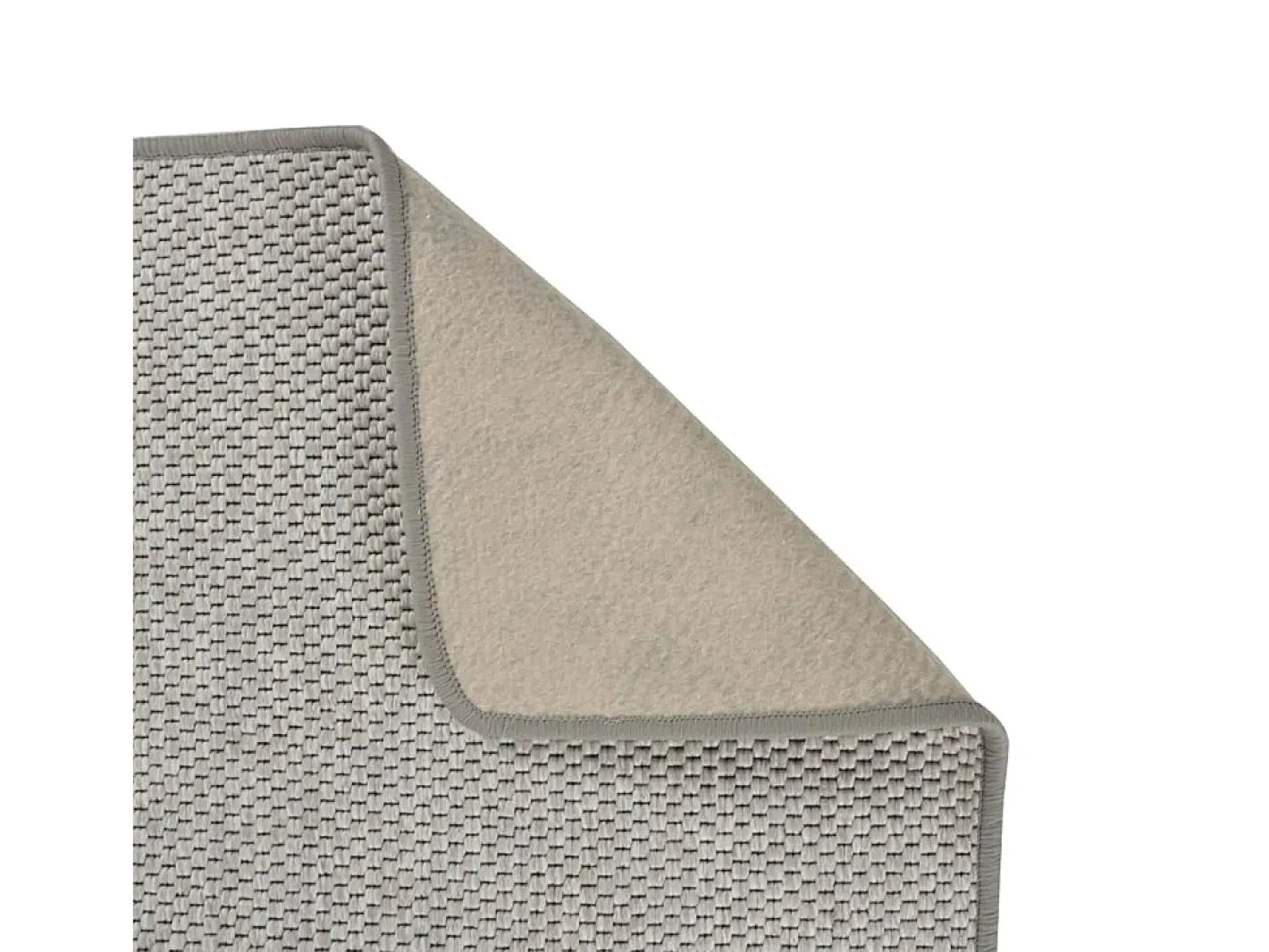 Alfombra de pasillo con aspecto de sisal gris taupe 80x300 cm ES965828 Topo