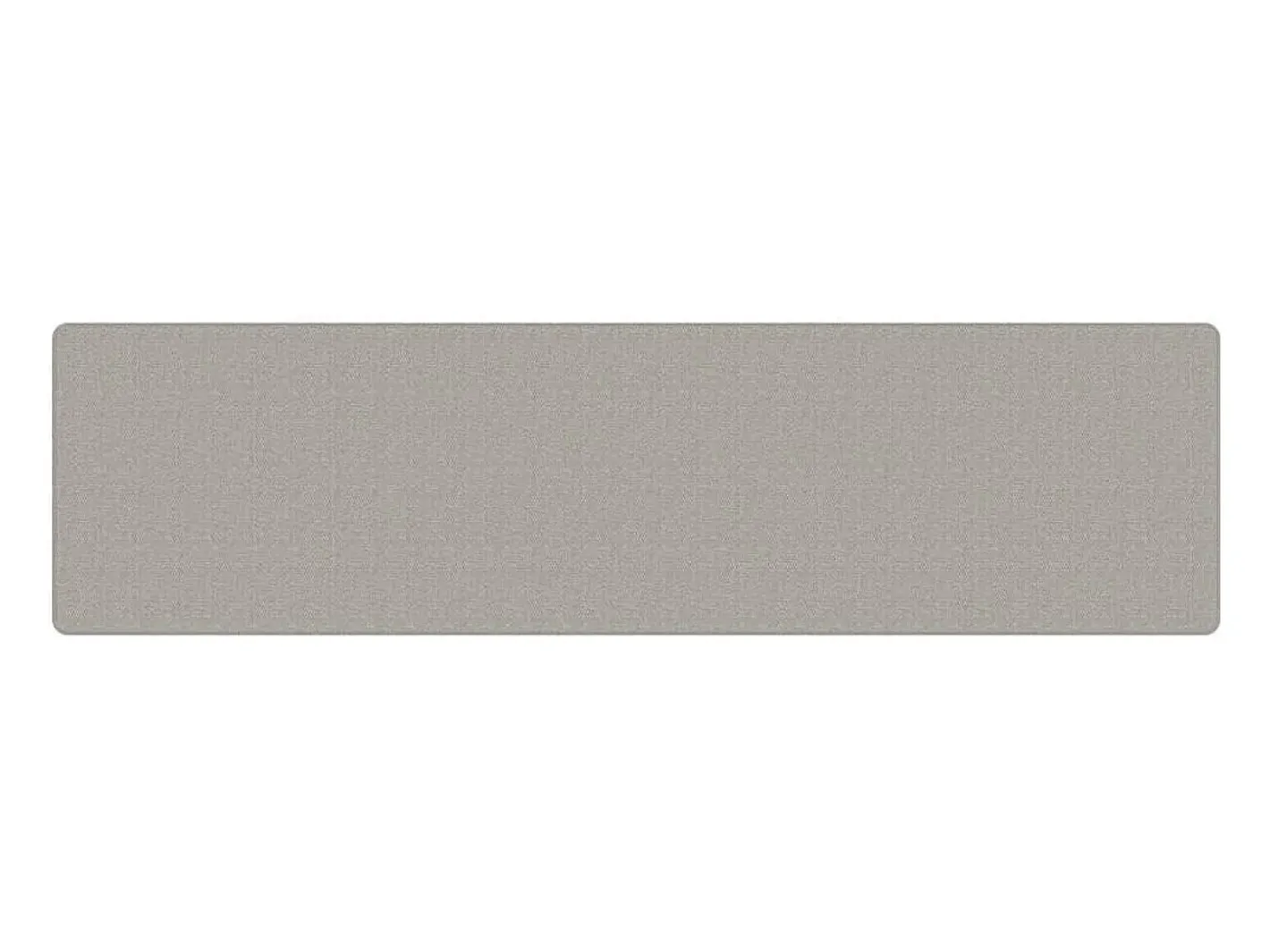 Alfombra de pasillo con aspecto de sisal color topo 80x300 cm Gris