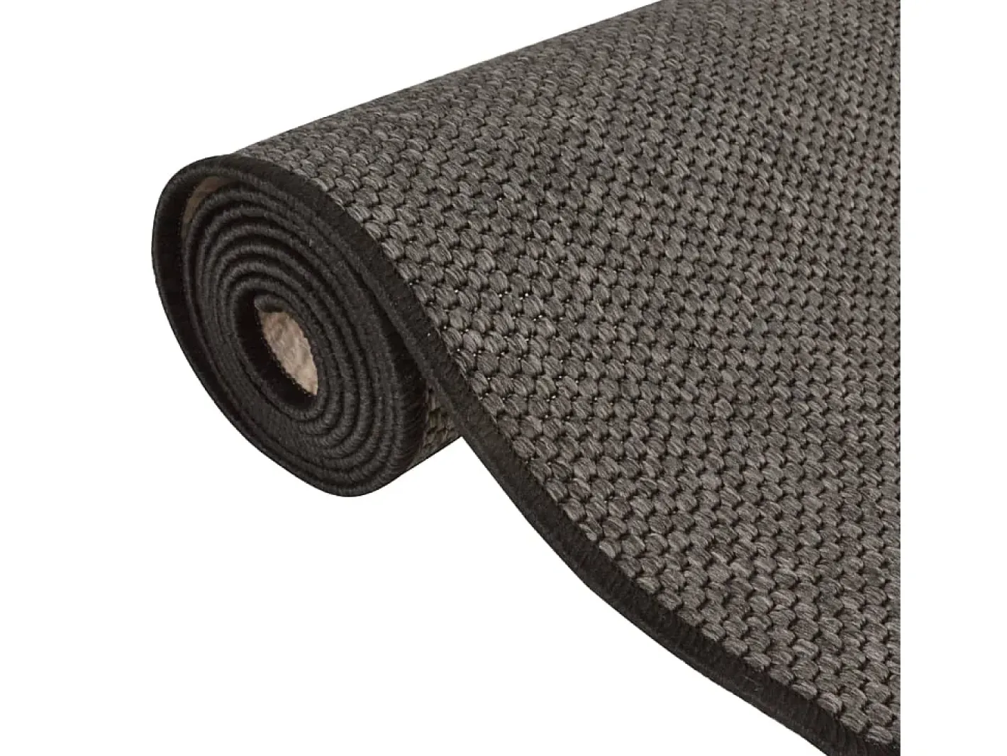 Alfombra De Pasillo-Alfombra de pasillo con aspecto sisal 80x400 cm ES995367 Gris antracita