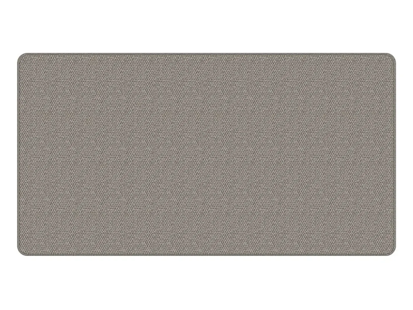 Clearance Alfombra de pasillo con aspecto de sisal plateada 80x150 cm ES215380 Plateado