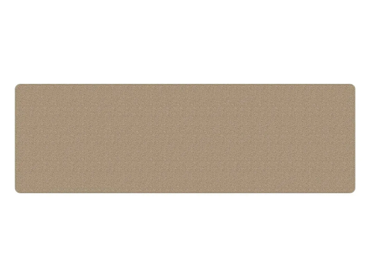 Clicnbuy Alfombra de pasillo con aspecto de sisal color arena 80x250 cm Marru00f3n New