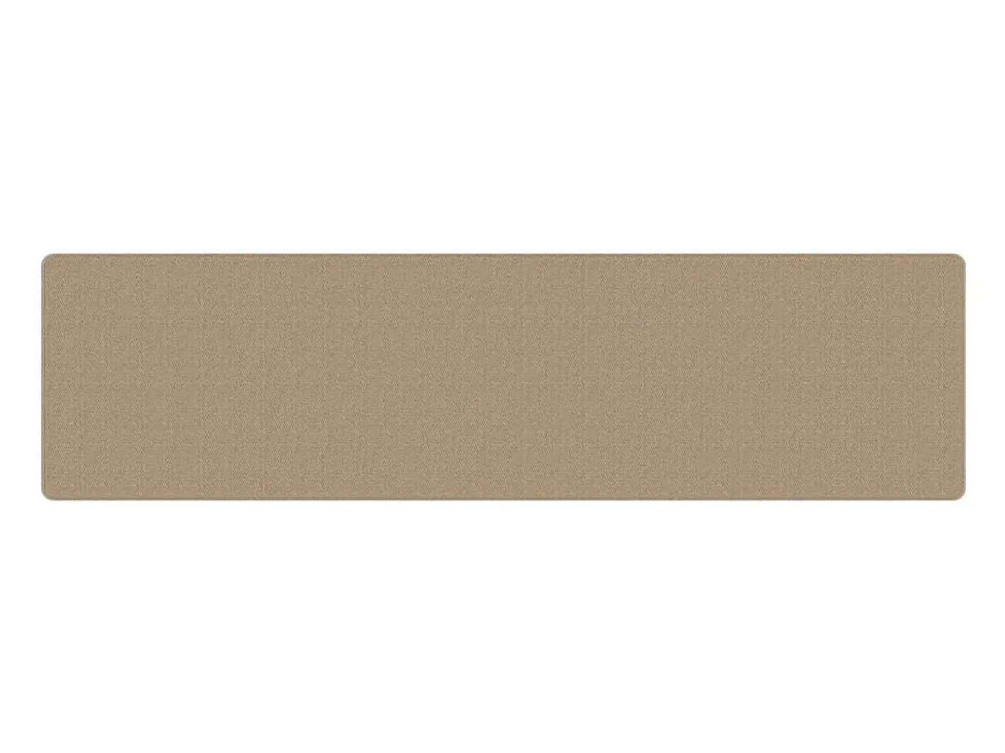 Clicnbuy Alfombra de pasillo con aspecto de sisal color arena 80x300 cm Marru00f3n New