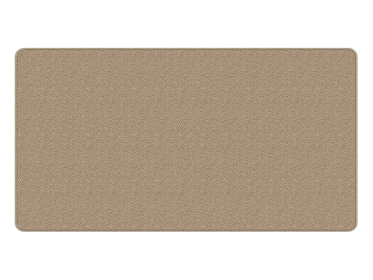 Clicnbuy Alfombra De Pasillo-Alfombra de pasillo con aspecto de sisal color arena 80x150 cm Marru00f3n