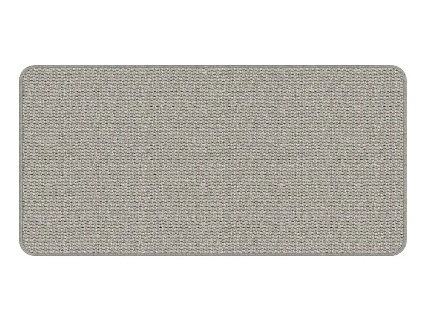Alfombra de pasillo con aspecto de sisal gris taupe 50x100 cm ES830299 Topo Discount