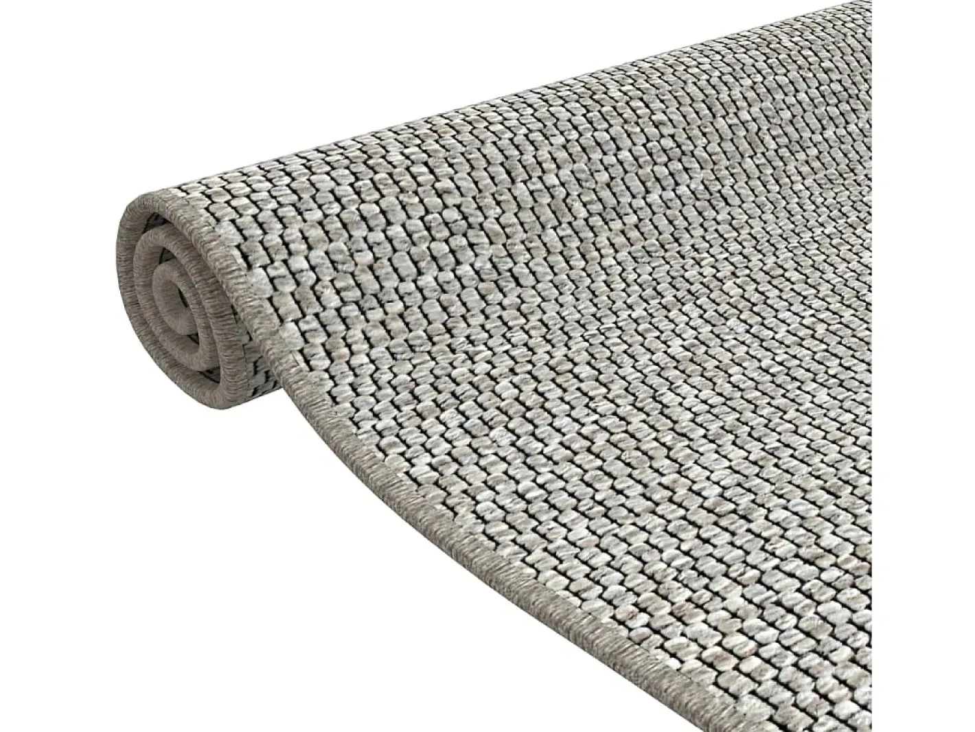 Alfombra de pasillo con aspecto de sisal gris taupe 50x100 cm ES830299 Topo Discount