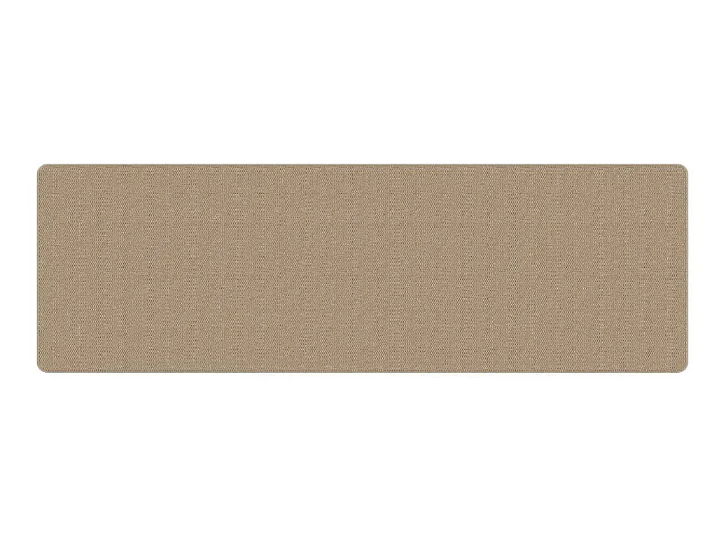 Alfombra de pasillo con aspecto de sisal color arena 80x250 cm ES511264 Marru00f3n
