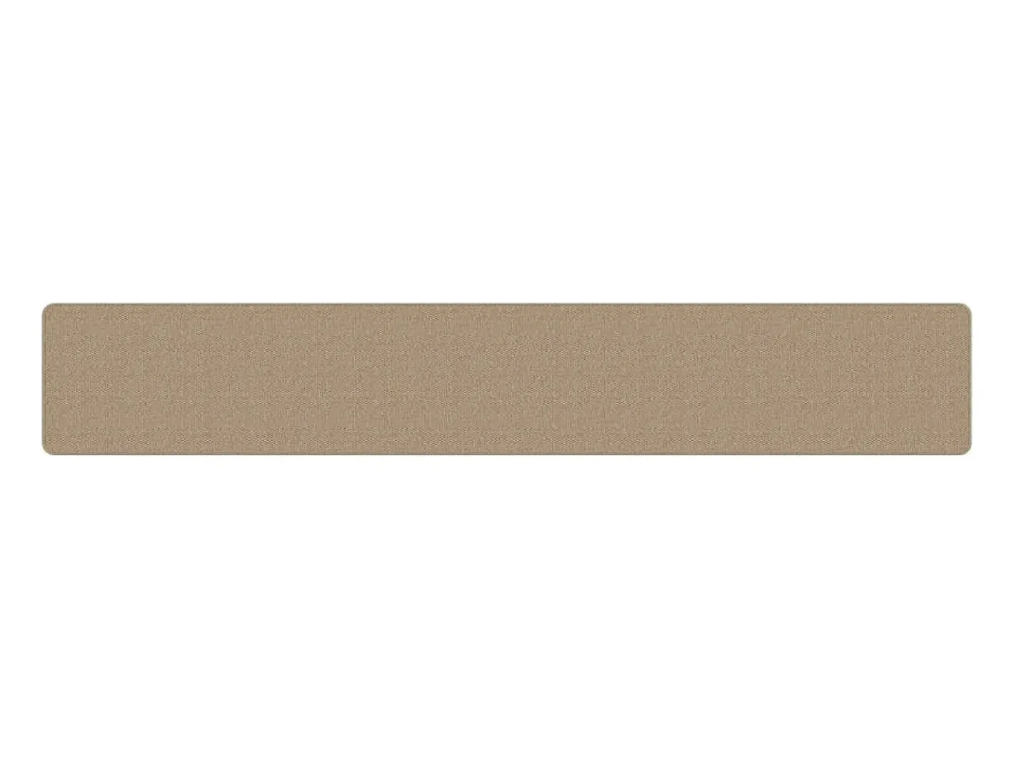 New Alfombra de pasillo efecto sisal arena 50x300 cm Marru00f3n