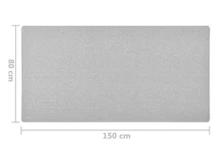 Online Alfombra de pasillo claro 80x150 cm Gris