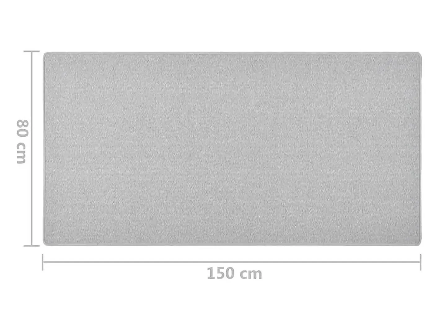 Online Alfombra de pasillo claro 80x150 cm Gris
