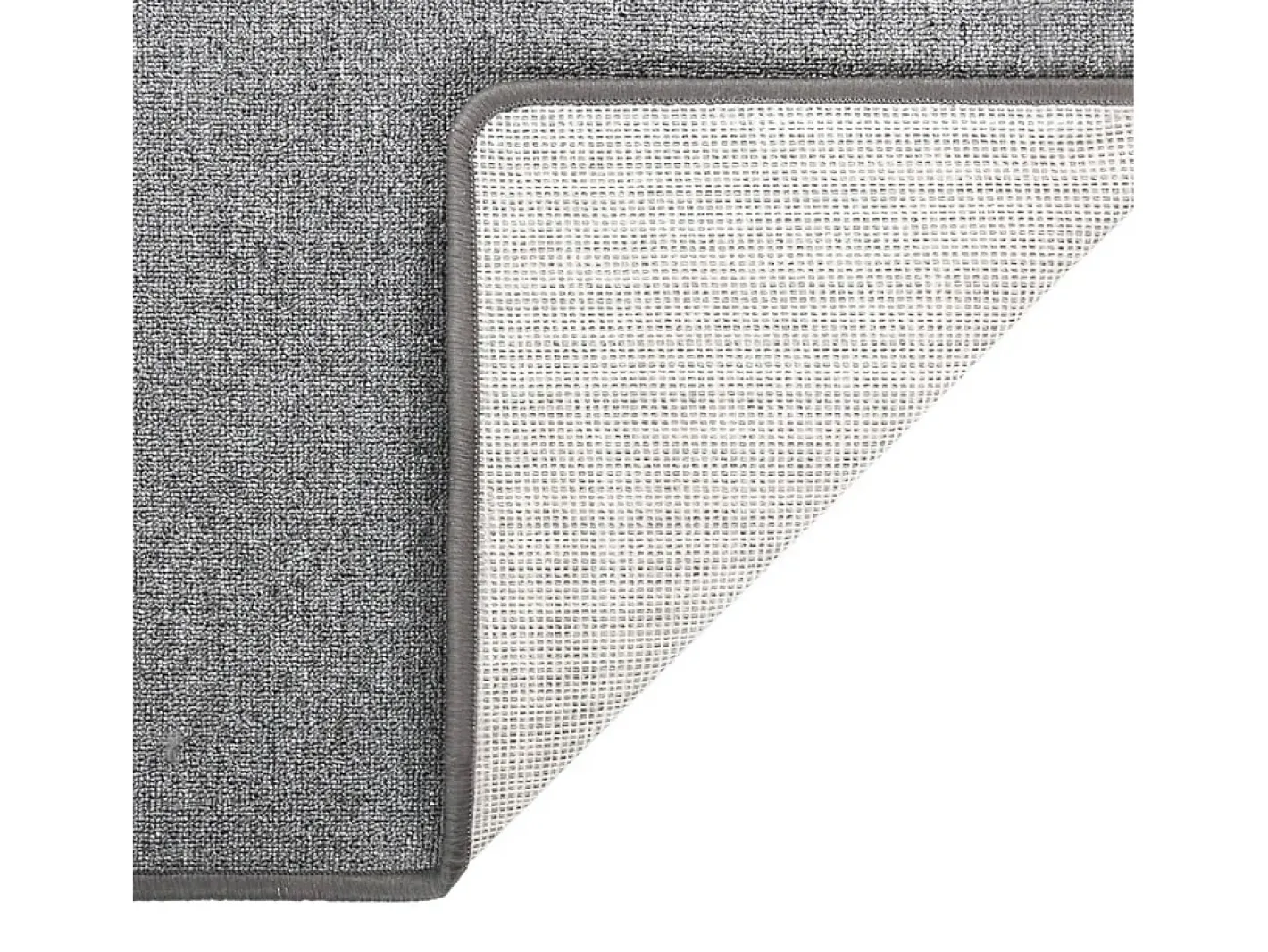 Outlet Alfombra de pasillo oscuro 50x250 cm Gris