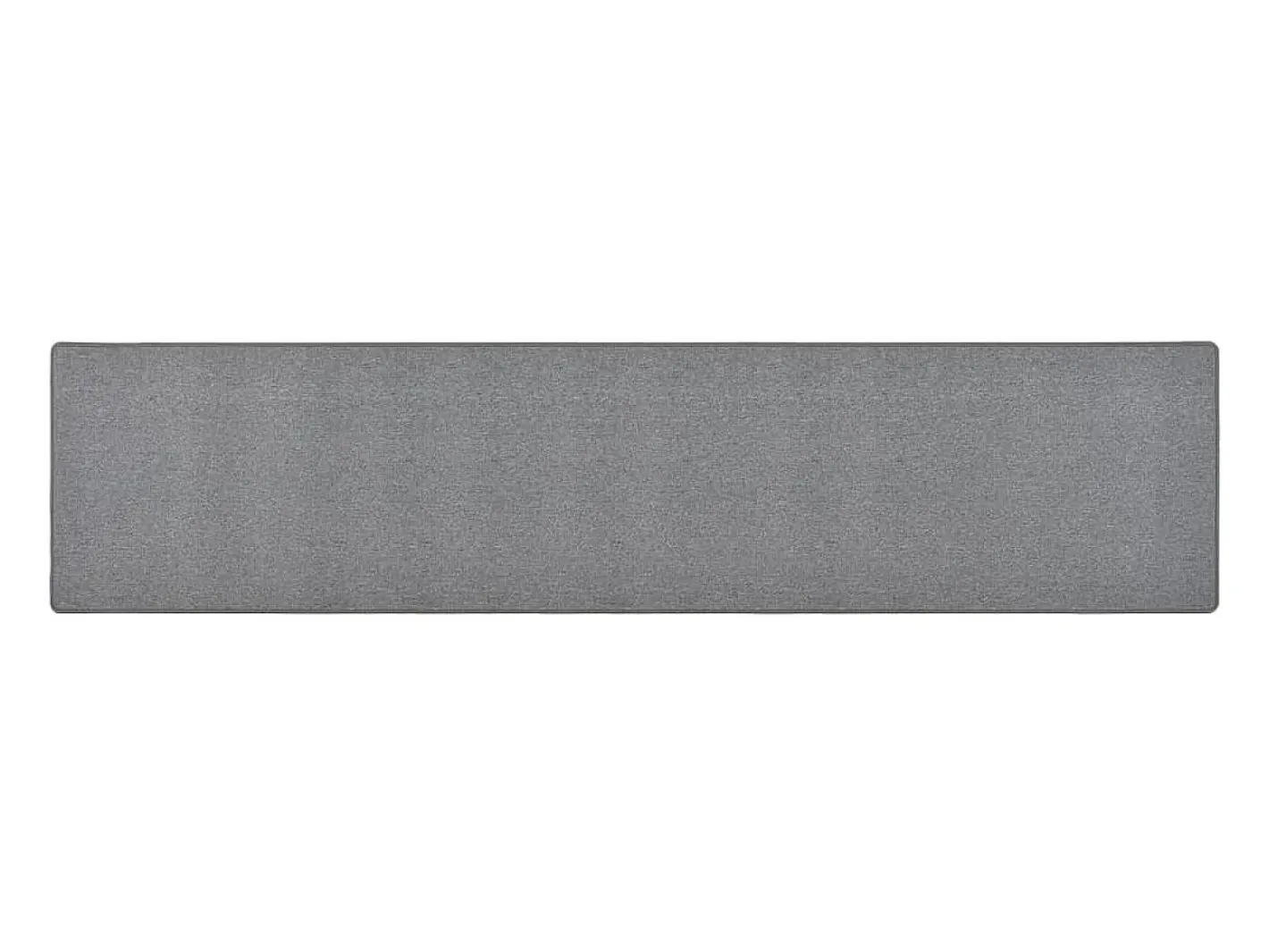 Outlet Alfombra de pasillo oscuro 50x250 cm Gris
