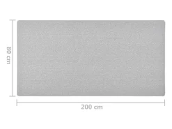 Alfombra De Cocina-Alfombra de pasillo claro 80x200 cm Gris