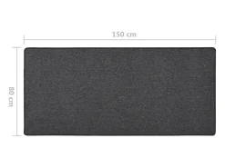 Clicnbuy Alfombra de pasillo 80x150 cm Gris antracita
