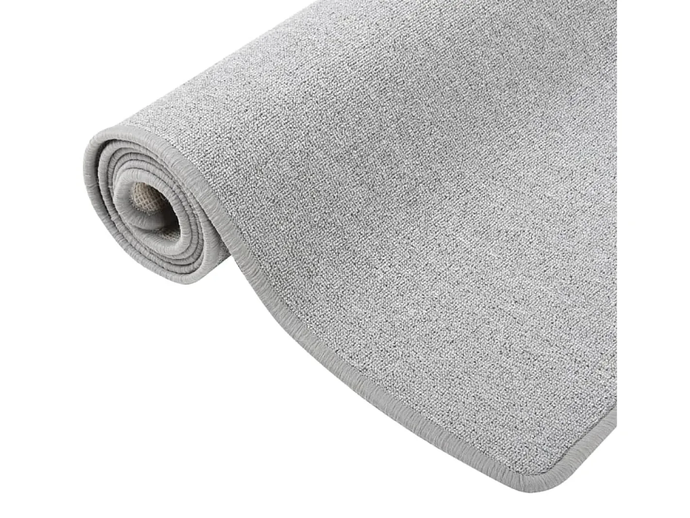 Outlet Alfombra de pasillo claro 50x150 cm Gris
