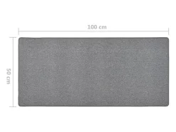 Alfombra de pasillo oscuro 50x100 cm Gris Online
