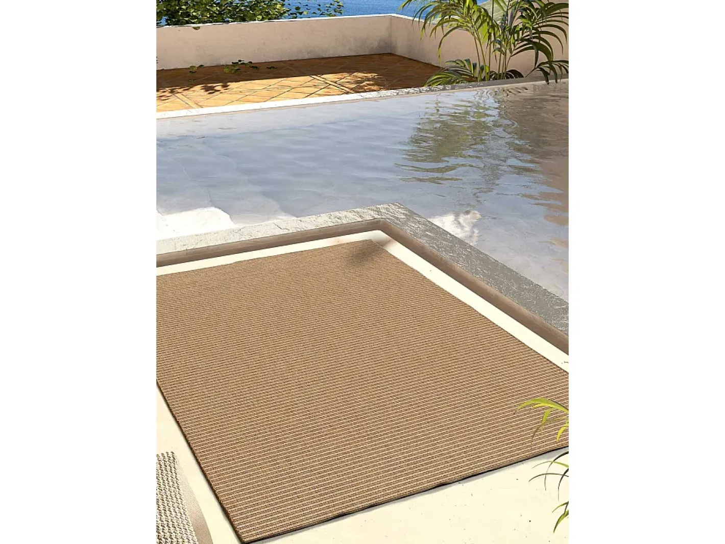 Alfombra De Exterior-Alfombra de pasillo/exterior - natural - - 48 x 200 cm - NATURA Beige