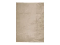 Alfombra De Cocina-Alfombra de pelo corto HUARTE suave y lavable, color arena, 140x200 cm Marru00f3n