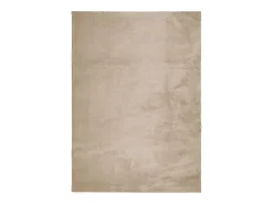 Clearance Alfombra de pelo corto HUARTE suave y lavable, color arena, 200x280 cm Marru00f3n