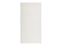 Alfombra de pelo corto IZA, estilo escandinavo, color crema, 100x200 cm Blanco Online