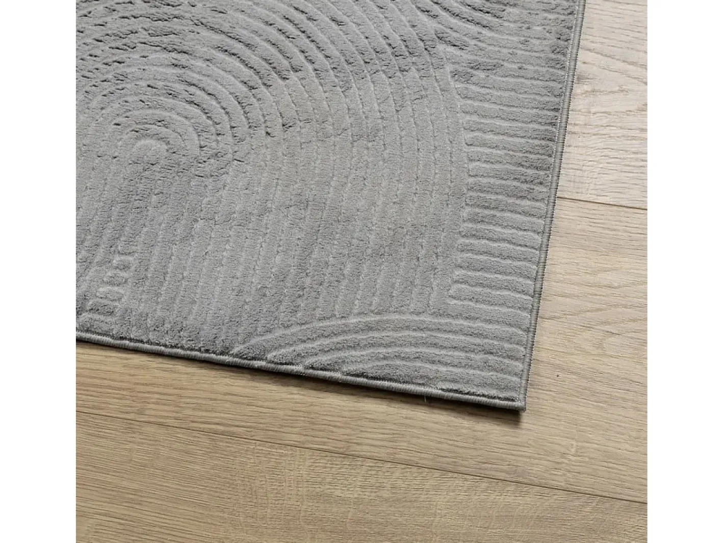 Alfombra De Cocina-Alfombra de pelo corto IZA estilo escandinavo 160x230 cm Gris